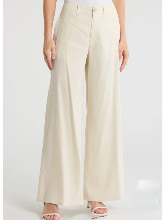 rag & bone Pants - Rag & Bone Serena Linen Blend High Rise Tan Trouser Pants size 2